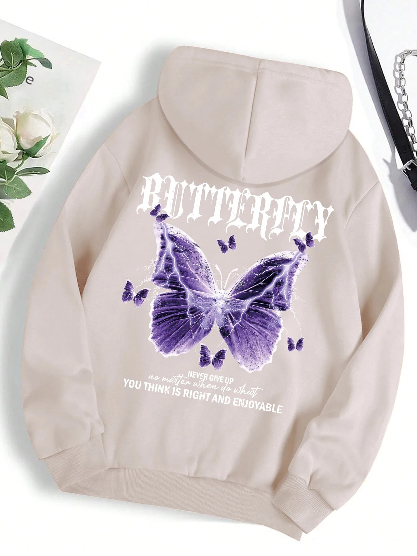Beautiful Purple Butterfly Hoodies