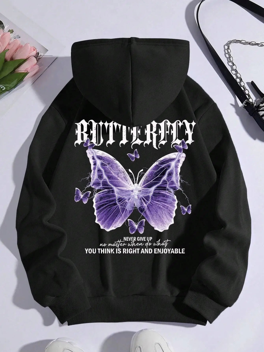 Beautiful Purple Butterfly Hoodies