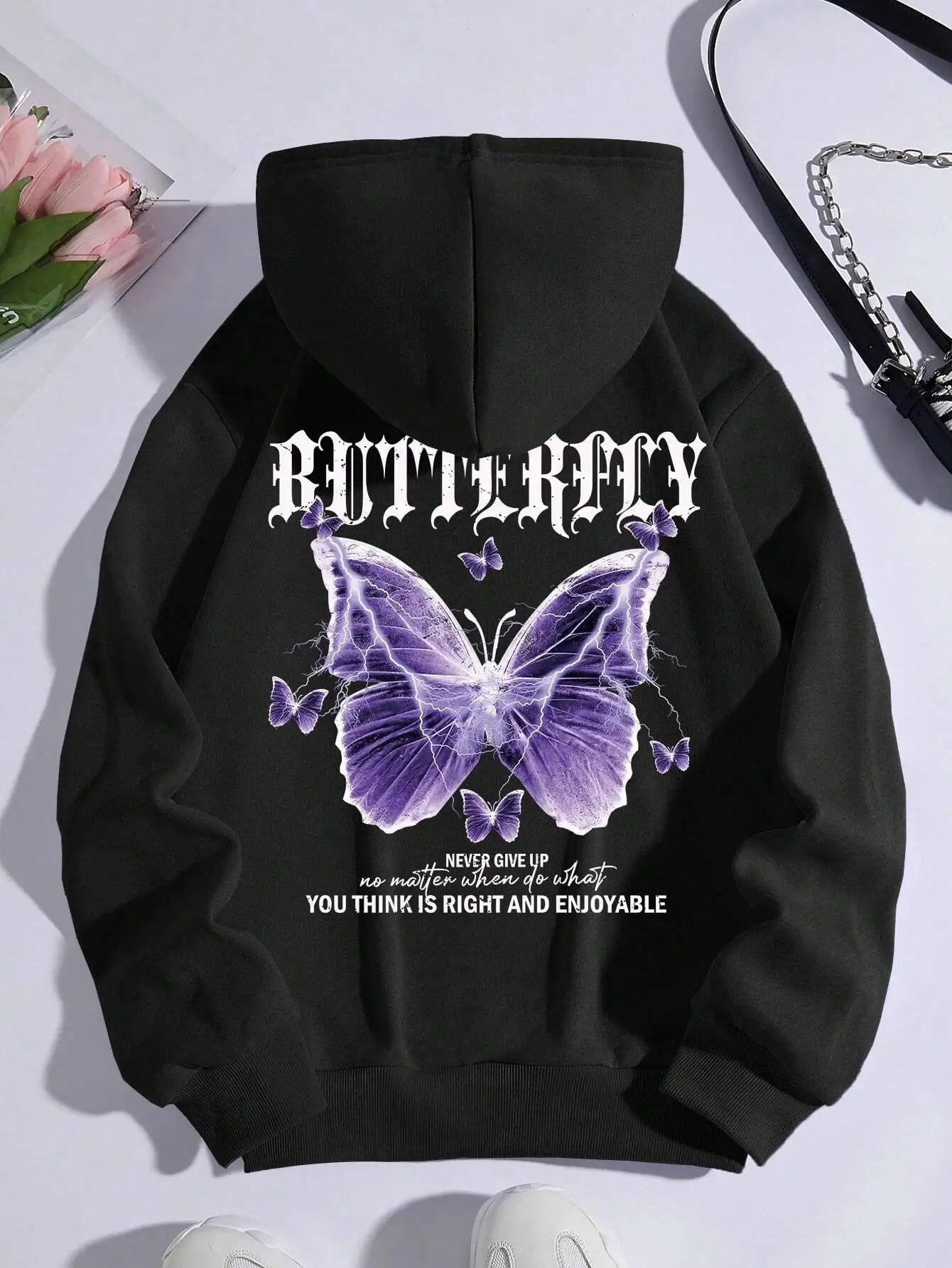 Beautiful Purple Butterfly Hoodies