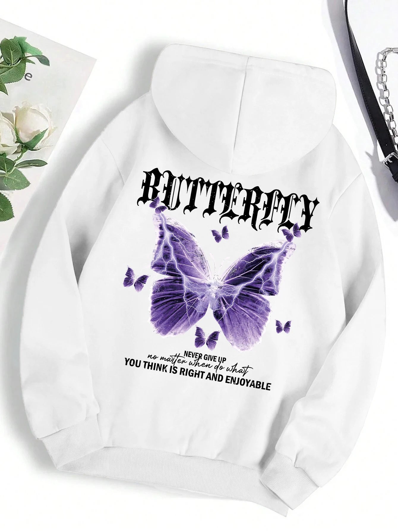 Beautiful Purple Butterfly Hoodies