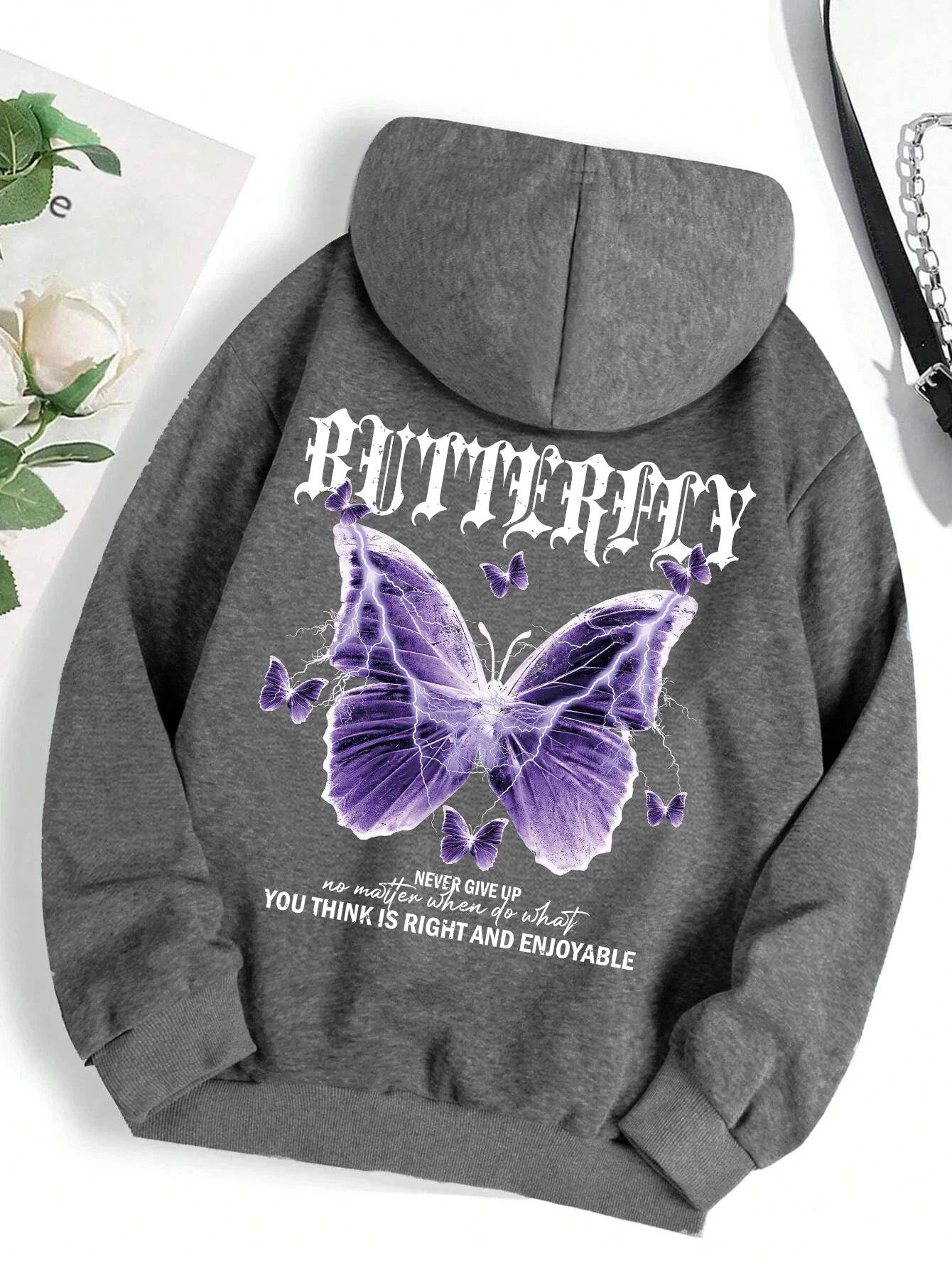 Beautiful Purple Butterfly Hoodies