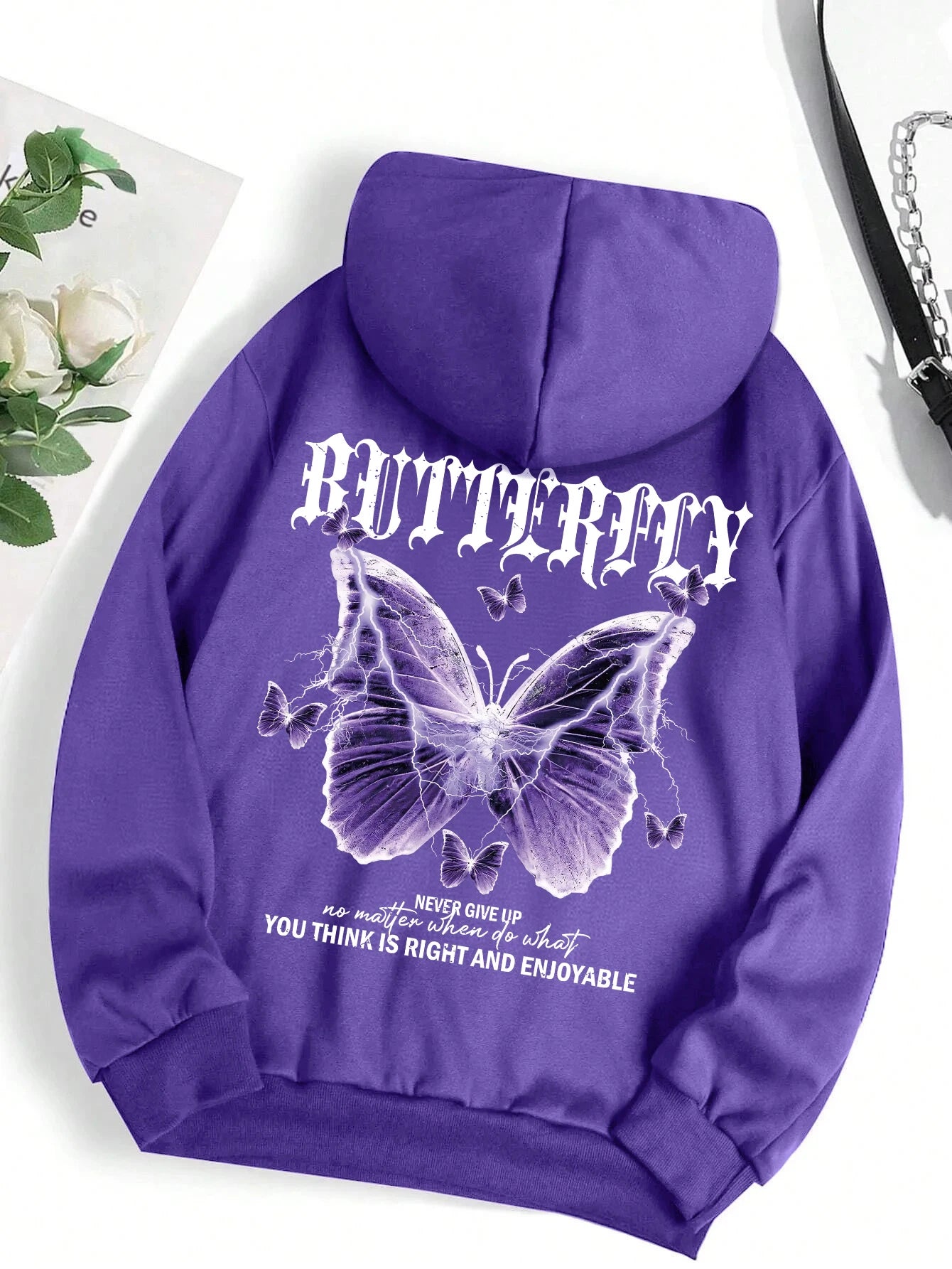 Beautiful Purple Butterfly Hoodies